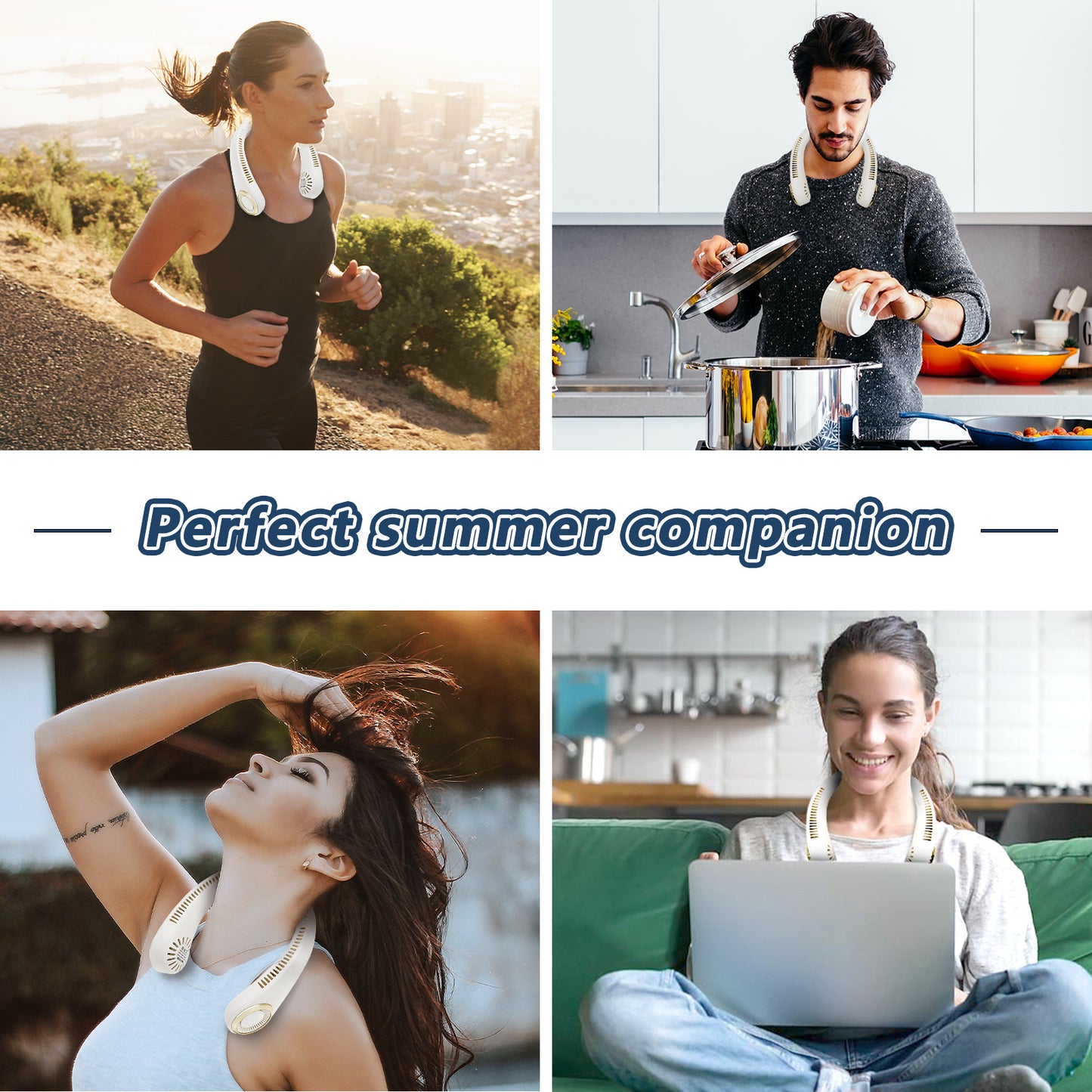 SnapCool™ Hands-Free Neck Fan (USB Type-C)