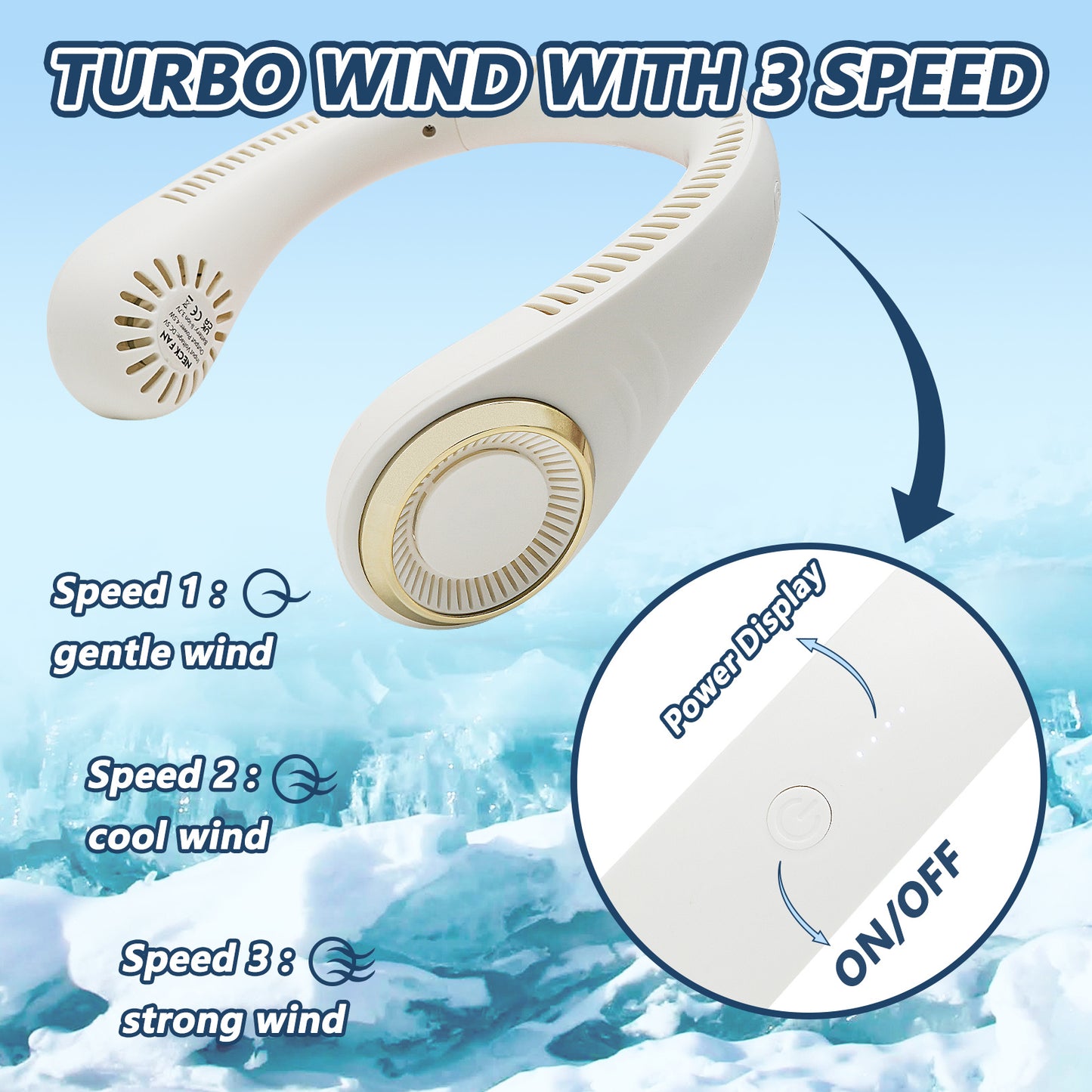 SnapCool™ Hands-Free Neck Fan (USB Type-C)