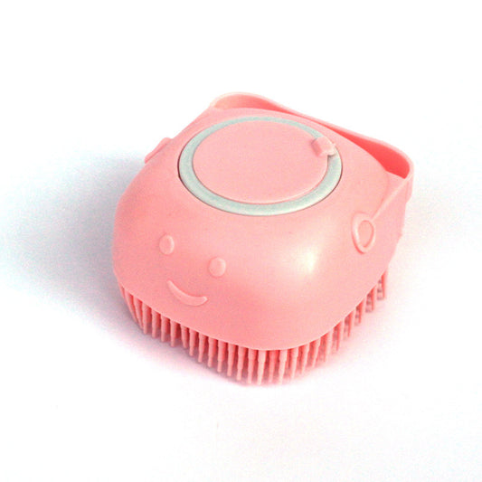 Silicone Pet Bath &Grooming Brush Gentle Massage & Deshedding