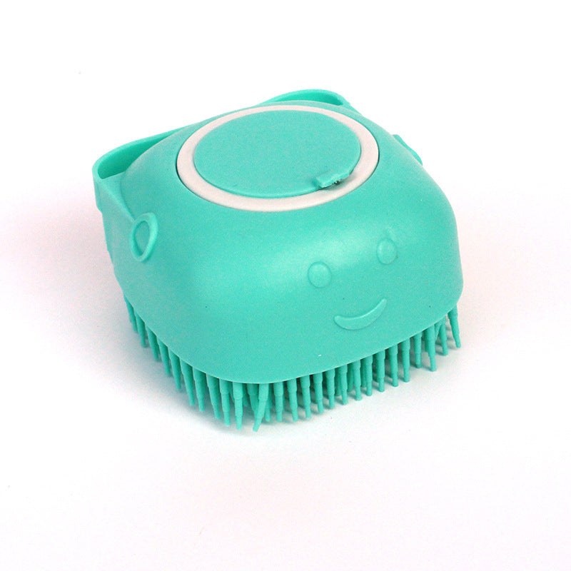 Silicone Pet Bath &Grooming Brush Gentle Massage & Deshedding